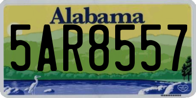 AL license plate 5AR8557