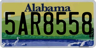 AL license plate 5AR8558