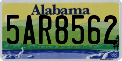AL license plate 5AR8562