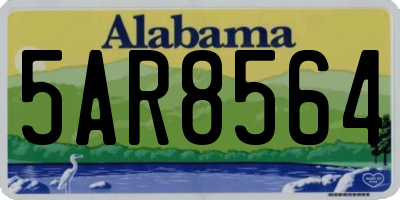 AL license plate 5AR8564