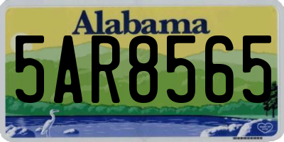 AL license plate 5AR8565