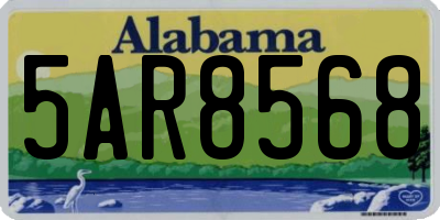 AL license plate 5AR8568