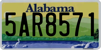 AL license plate 5AR8571