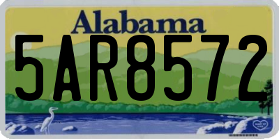 AL license plate 5AR8572