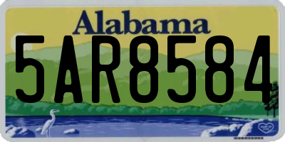 AL license plate 5AR8584