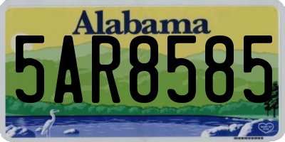 AL license plate 5AR8585
