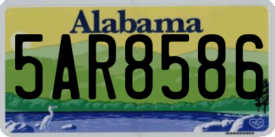 AL license plate 5AR8586