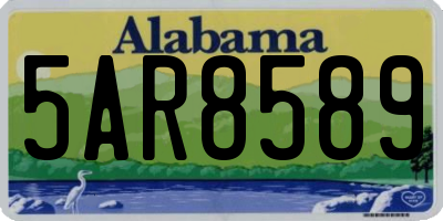 AL license plate 5AR8589
