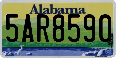 AL license plate 5AR8590