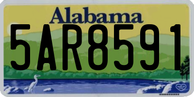 AL license plate 5AR8591