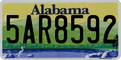 AL license plate 5AR8592
