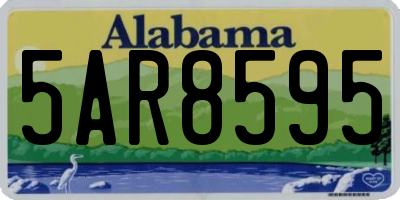 AL license plate 5AR8595