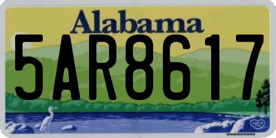 AL license plate 5AR8617