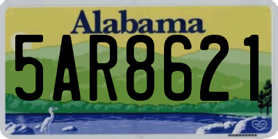 AL license plate 5AR8621
