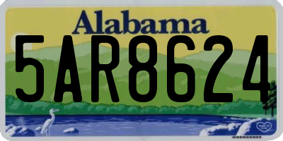 AL license plate 5AR8624