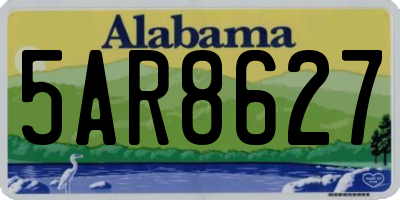 AL license plate 5AR8627