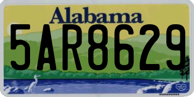 AL license plate 5AR8629