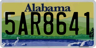 AL license plate 5AR8641