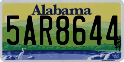 AL license plate 5AR8644