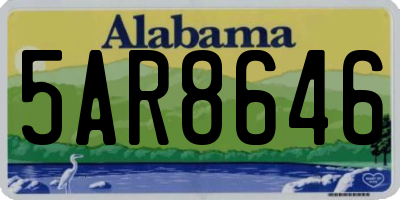 AL license plate 5AR8646