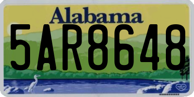 AL license plate 5AR8648