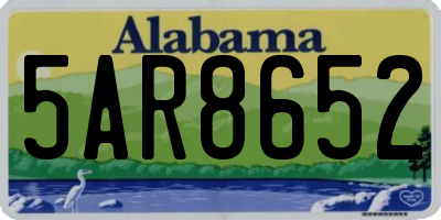 AL license plate 5AR8652