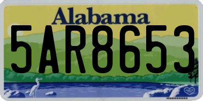AL license plate 5AR8653