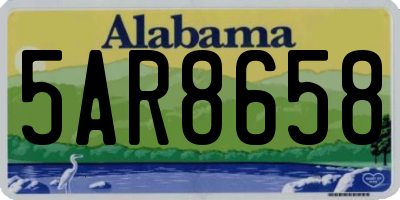 AL license plate 5AR8658
