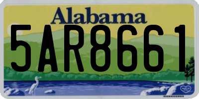 AL license plate 5AR8661