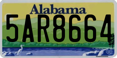 AL license plate 5AR8664