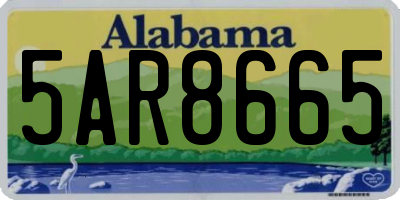 AL license plate 5AR8665