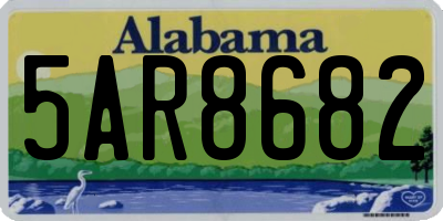 AL license plate 5AR8682