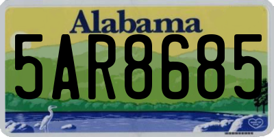 AL license plate 5AR8685