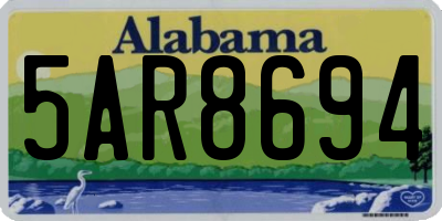 AL license plate 5AR8694