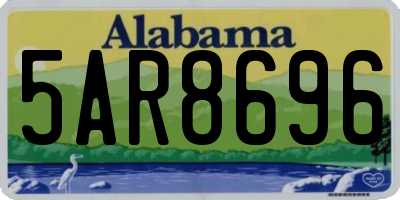 AL license plate 5AR8696