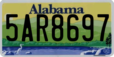 AL license plate 5AR8697