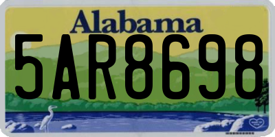 AL license plate 5AR8698