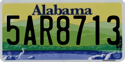 AL license plate 5AR8713