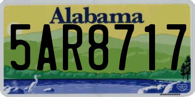AL license plate 5AR8717