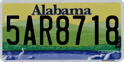 AL license plate 5AR8718