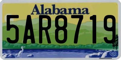 AL license plate 5AR8719