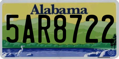 AL license plate 5AR8722