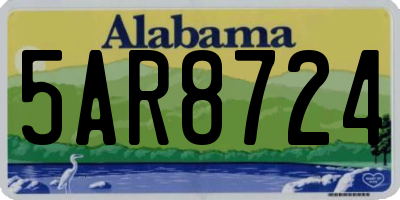 AL license plate 5AR8724