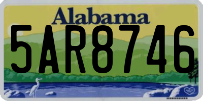 AL license plate 5AR8746