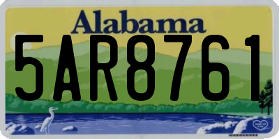 AL license plate 5AR8761