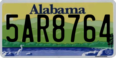 AL license plate 5AR8764