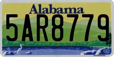 AL license plate 5AR8779