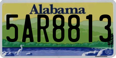 AL license plate 5AR8813
