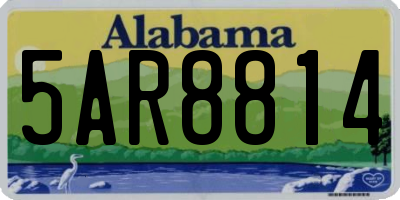 AL license plate 5AR8814