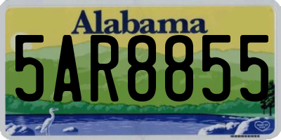 AL license plate 5AR8855